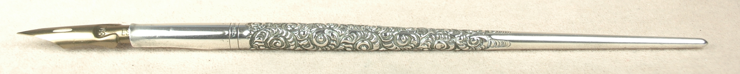 Vintage Pens: 5046: Sterling Silver: Repousse